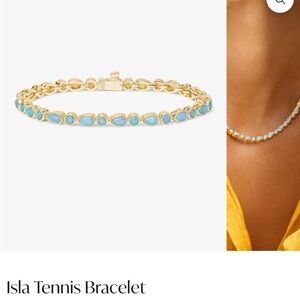 NWT Melinc Maria Isla Tennis Bracelet Blue Isla Tennis Bracelet